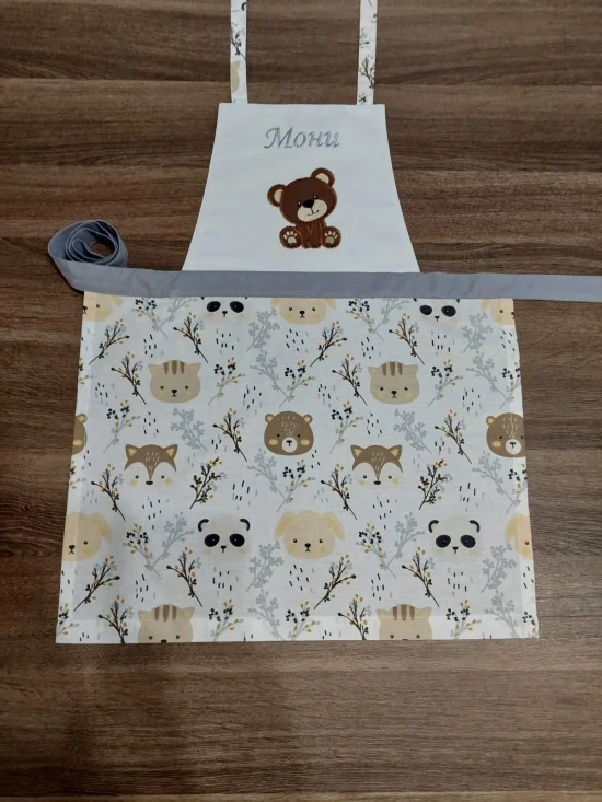 Детски готварски комплекти Детска готварска престилка ГОРСКИ ЖИВОТНИ