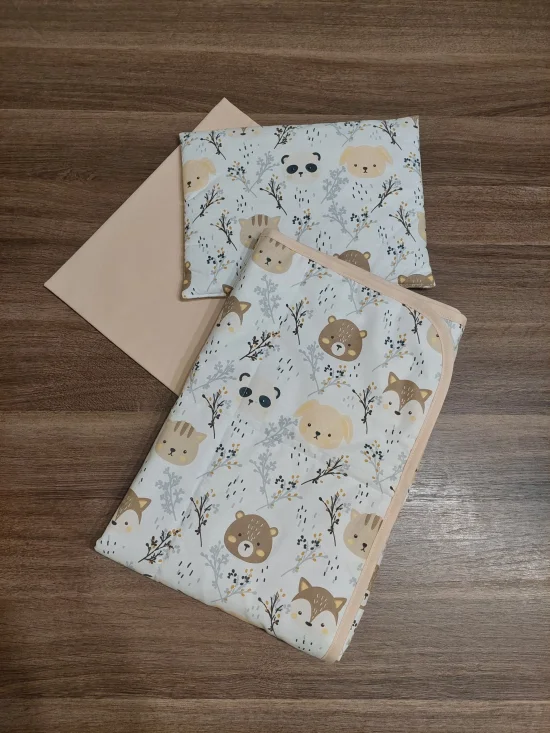 Комплекти за бебешка количка Комплект за количка ГОРСКИ ЖИВОТНИ в бежово