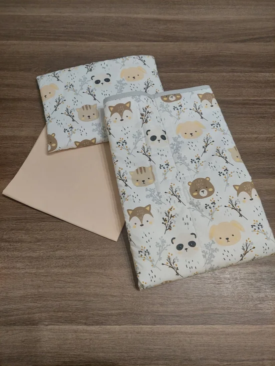 Комплекти за бебешка количка Комплект за количка ГОРСКИ ЖИВОТНИ в бежово