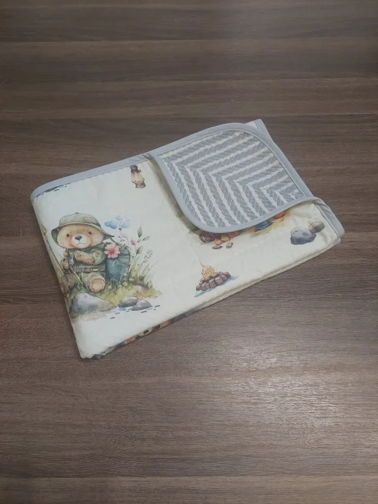 Бебешки одеяла Одеяло МЕЧЕТА НА ПИКНИК 3D в сиво