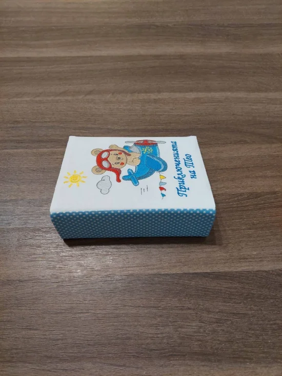 Детски албуми Персонализиран албум за 100 снимки МЕЧЕ ПИЛОТ в синьо