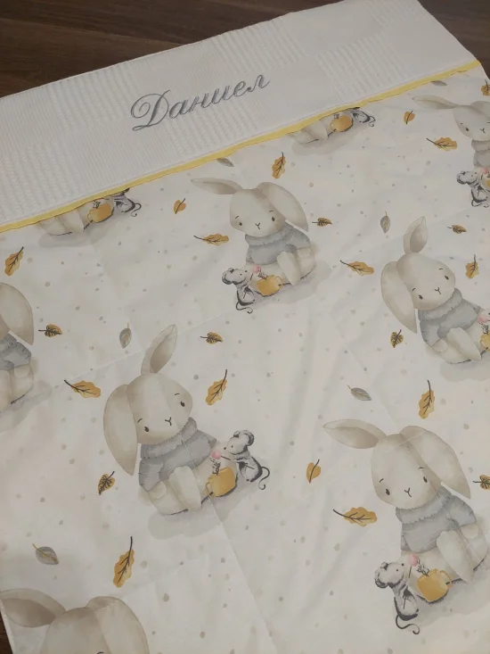 Бебешки одеяла Персонализирано одеяло ЗАЙЧЕТА