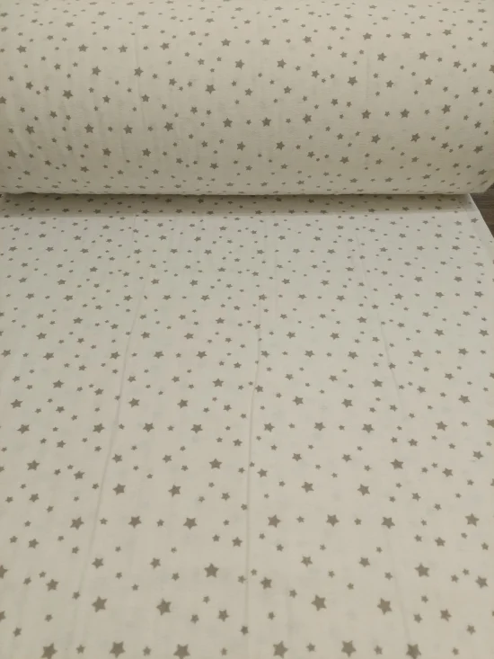 Бархет Плат СИВИ ЗВЕЗДИЧКИ, бархет